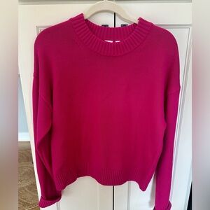 GAP Women's Fuchsia Crew Neck Sweater